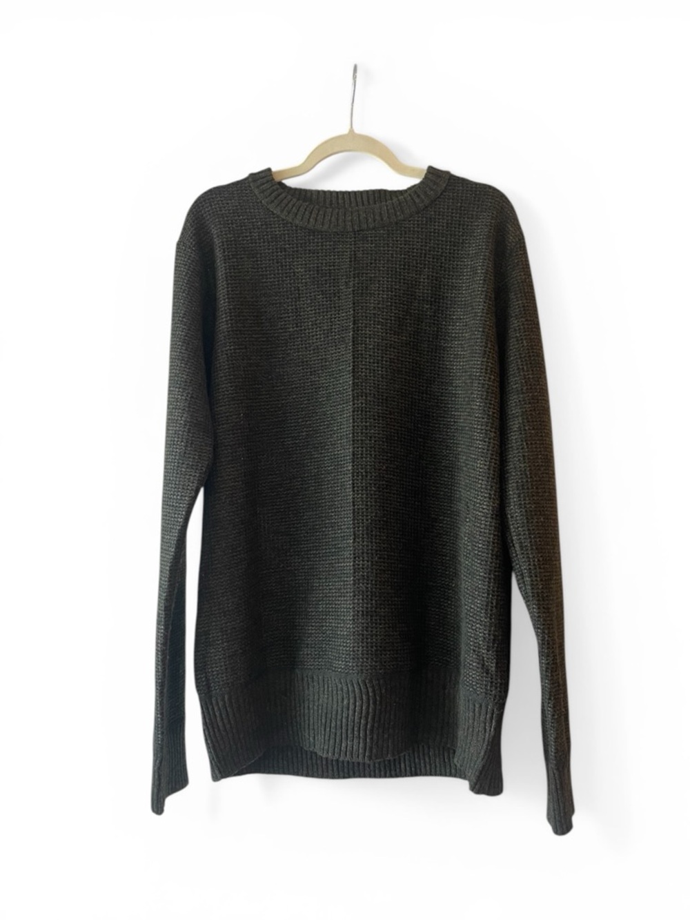 Refrain Los Angeles Waffle Knit Sweater Brown Crewneck - Men’s Size Large